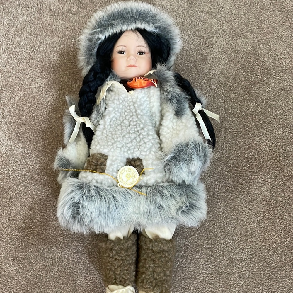BRINNS porcelain Alaska Eskimo doll